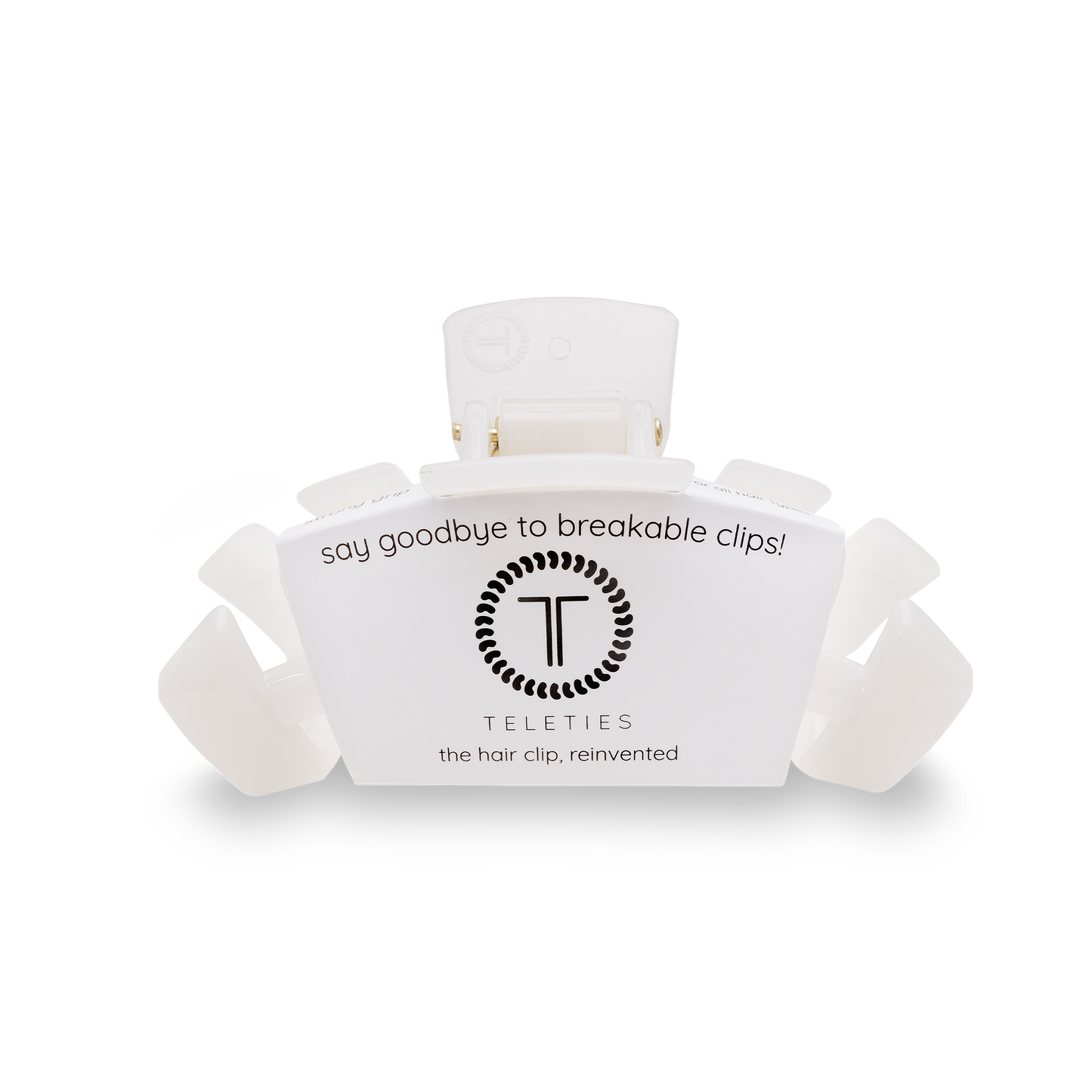 TELETIES - Coconut White Medium Hair Clip