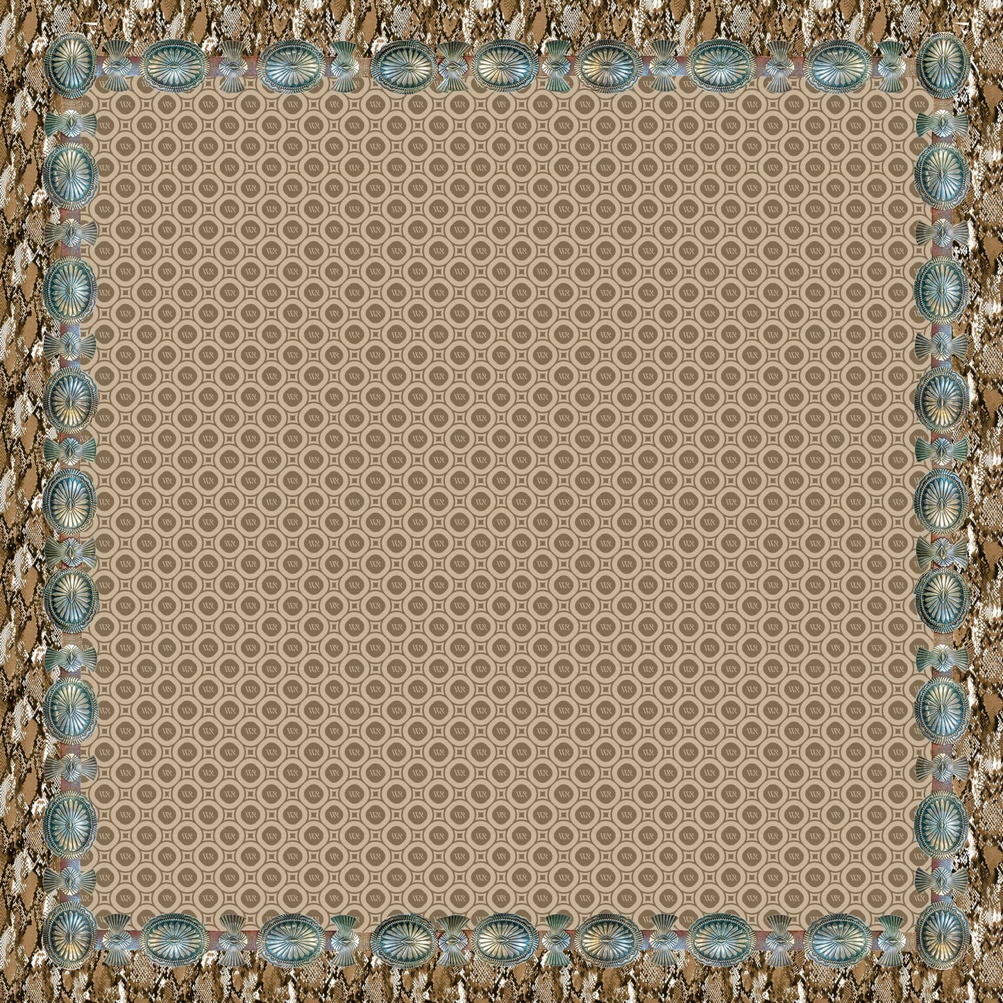 Whipin Wild Rags - Snake Print Scarf