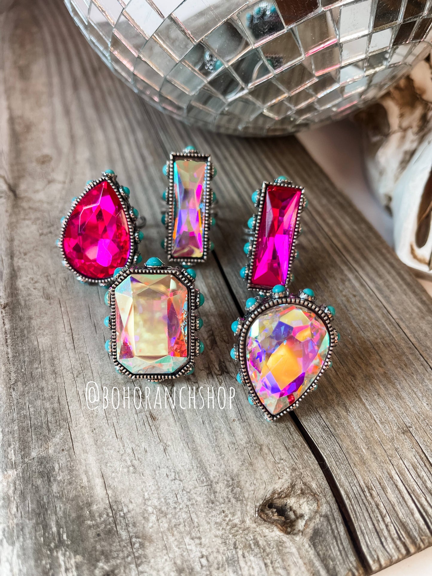 Boho Ranch Shop - Bling Bling Western Ring Adjustable