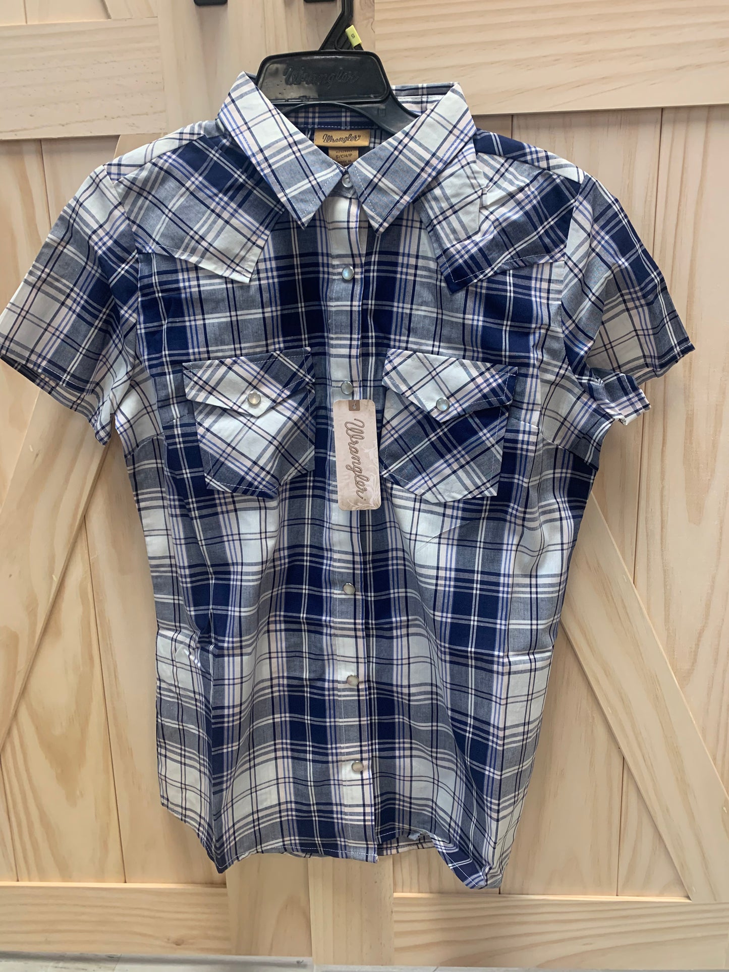 WRANGLER ESSENTIALS WESTERN WOVEN TOP