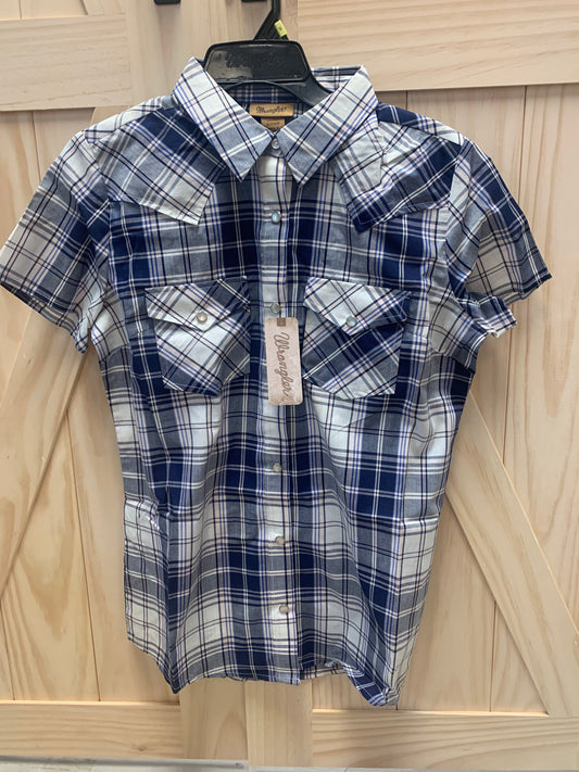 WRANGLER ESSENTIALS WESTERN WOVEN TOP