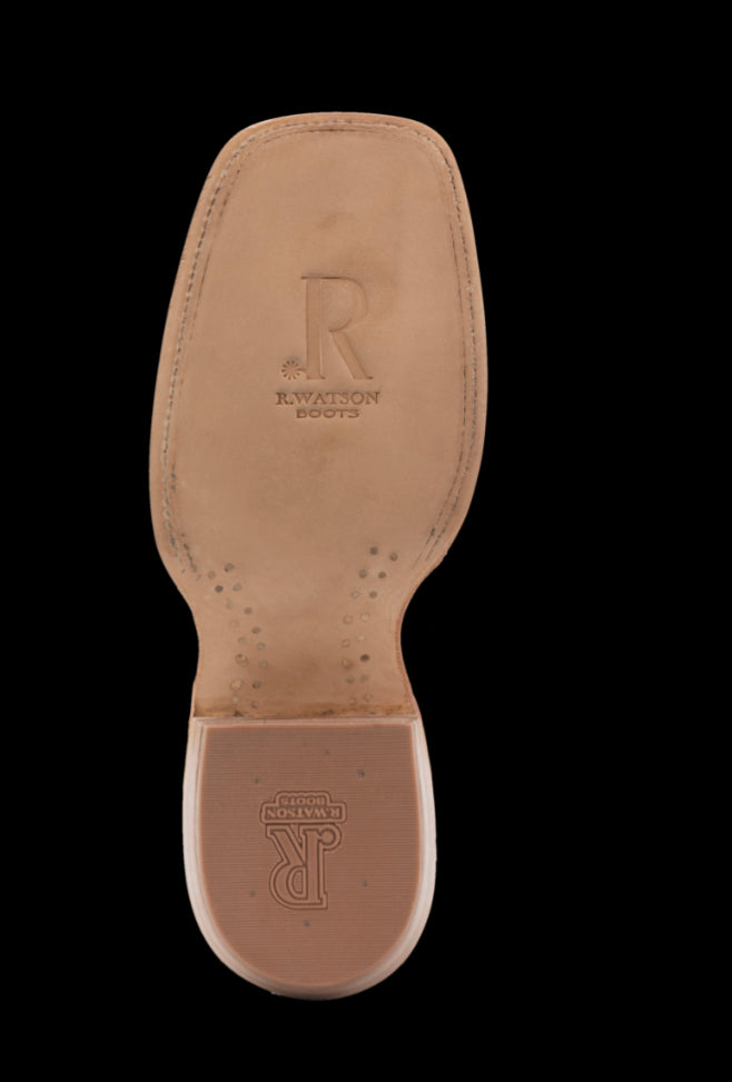 R WATSON MENS MIDNIGHT BLUE ROUGHT OUT/ WINTER WHITE COWHIDE RW8202