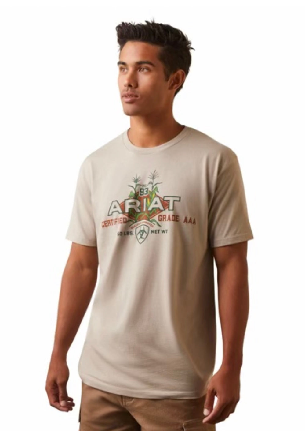 ARIAT MENS HYBRID SEED SHORT SLEEVE TEE