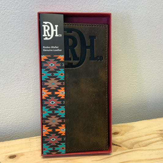 RED DIRT HAT CO MENS RODEO WALLET DISTRESSED LEATHER