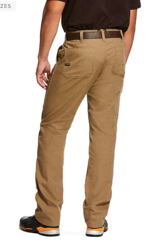 ARIAT M4 REBAR MADE TOUGH HARD WORKING PANTS RELAXED STRAIGHT LEG FIELD KHAKI