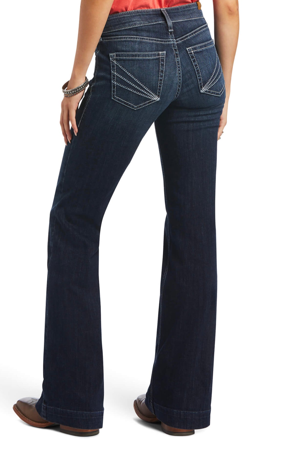 ARIAT WOMENS TROUSER PERFECT RISE AISHA WIDE LEG JEAN IN MISSOURI