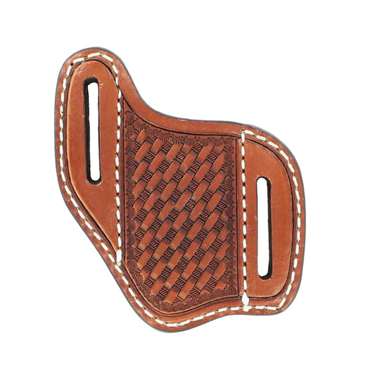 NOCONA BASKET WEAVE KNIFE SHEATH DIAGONAL SLEEVE