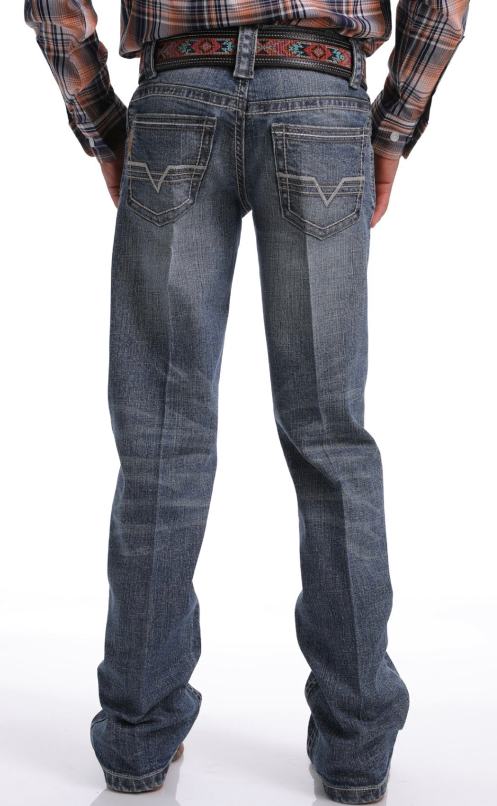 CINCH BOYS SLIM FIT MID RISE BOOT CUT LEG