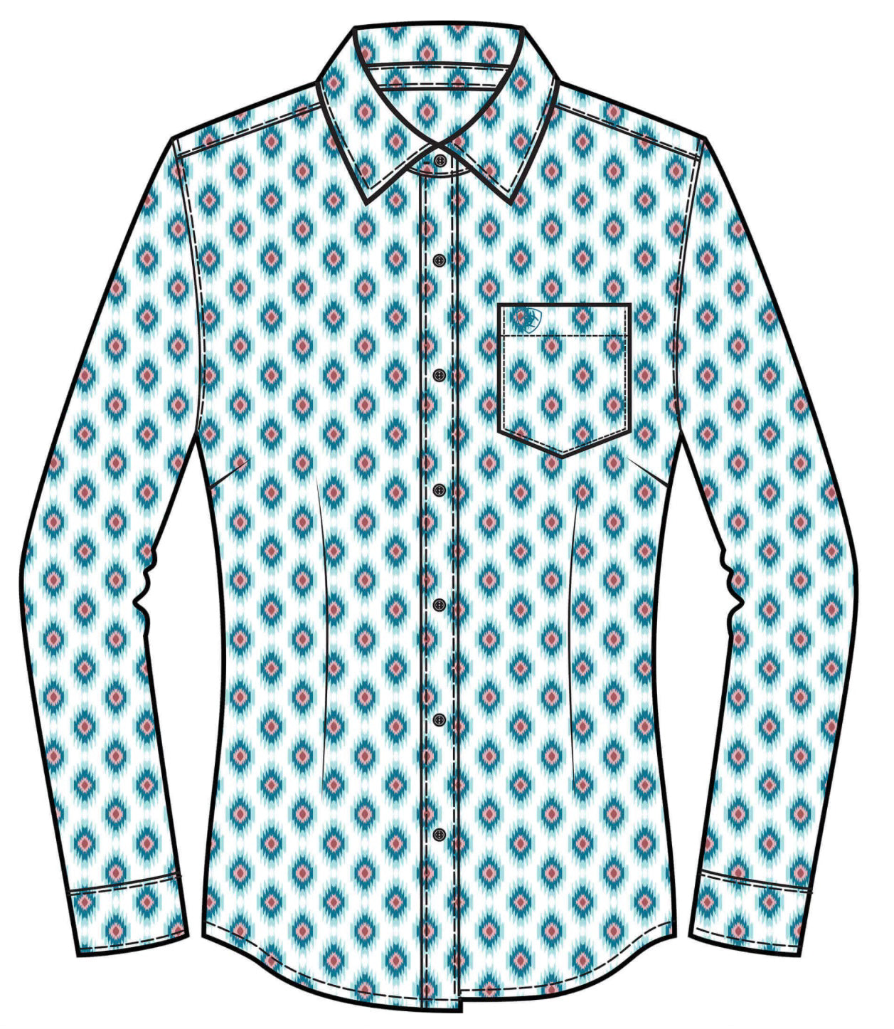 ARIAT WOMENS WR KIRBY LONG SLEEVE SHIRT