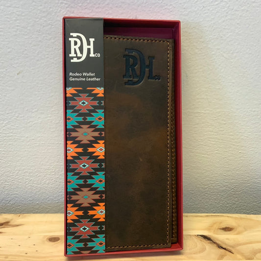 RED DIRT HAT CO MENS RODEO WALLET OILED FINISH