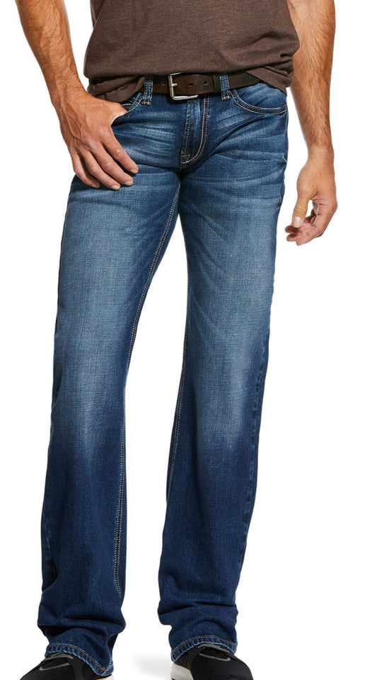 ARIAT MENS M7 STRETCH NASSAU STACKABLE STRAIGHT JEAN