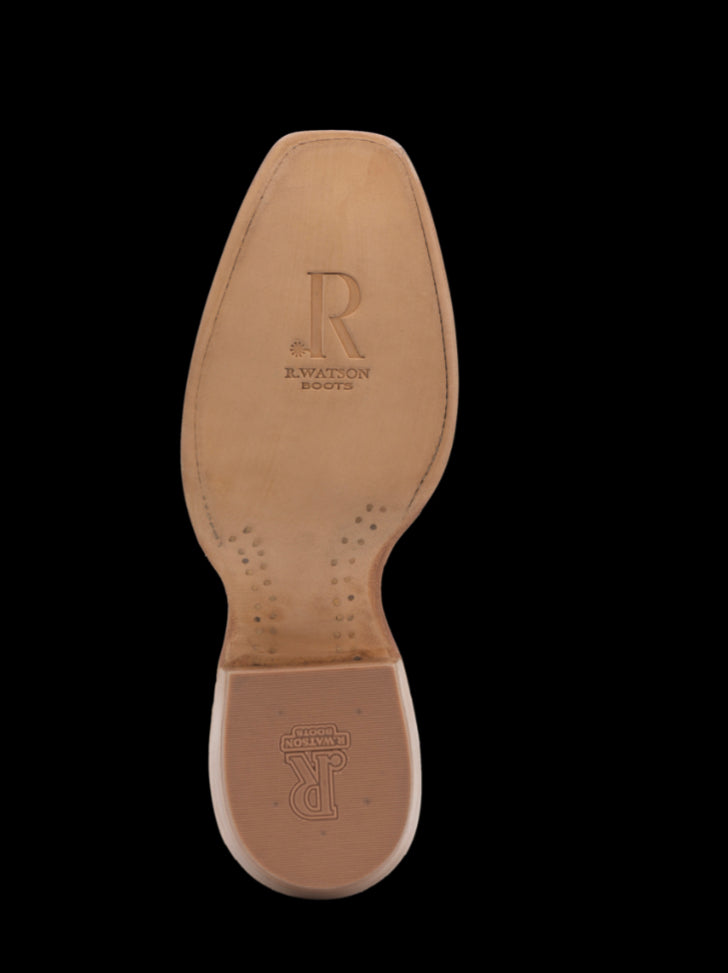 R WATSON BLACK ROUGH OUT/BLACK COWHIDE LADIES BOOTS