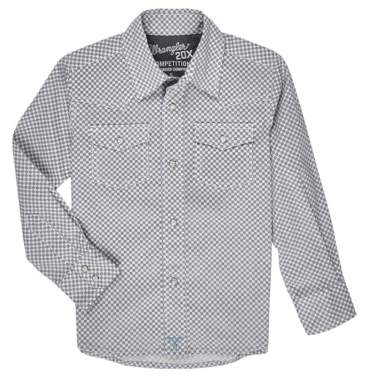WRANGLER BOYS 20X ADVANCED COMFORT LONG SLEEVE COMPETITION SHIRT