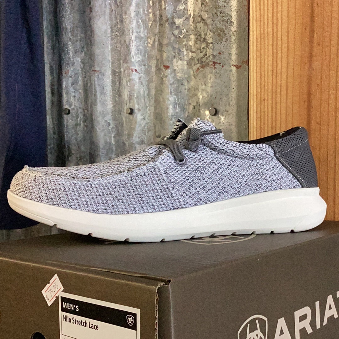 ARIAT MENS HILO 2.0 STRETCH DISTRESSED IN WHITE/DARK GREY