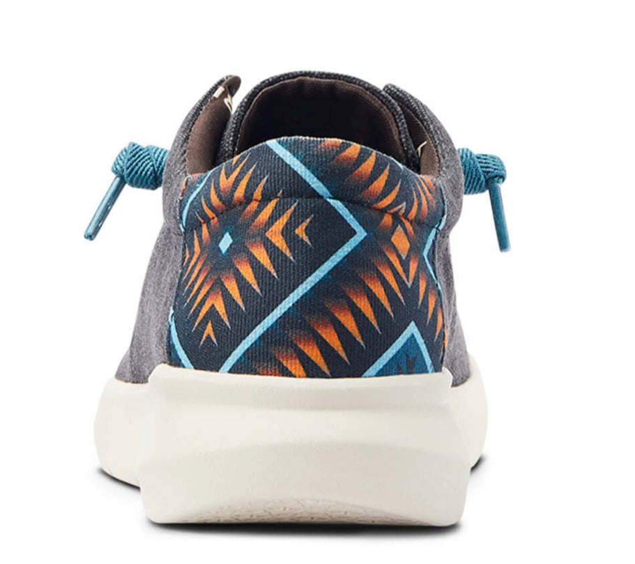 ARIAT MENS HILO 2.0 STRETCH CHAR IN BLU/BLUE AZTEC