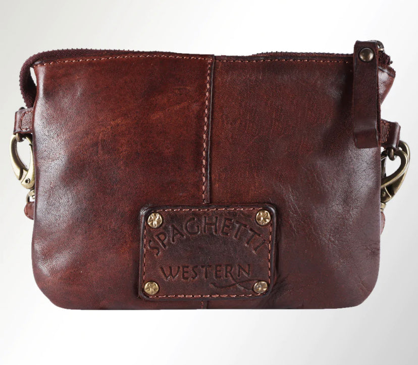 SPAGHETTI WESTERN STAR STUDDED ZIP TOP PURSE