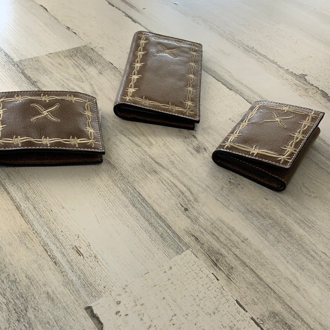 TWISTED X CRACKLE LEATHER WITH EMBROIDERY XRC-14 WALLETS