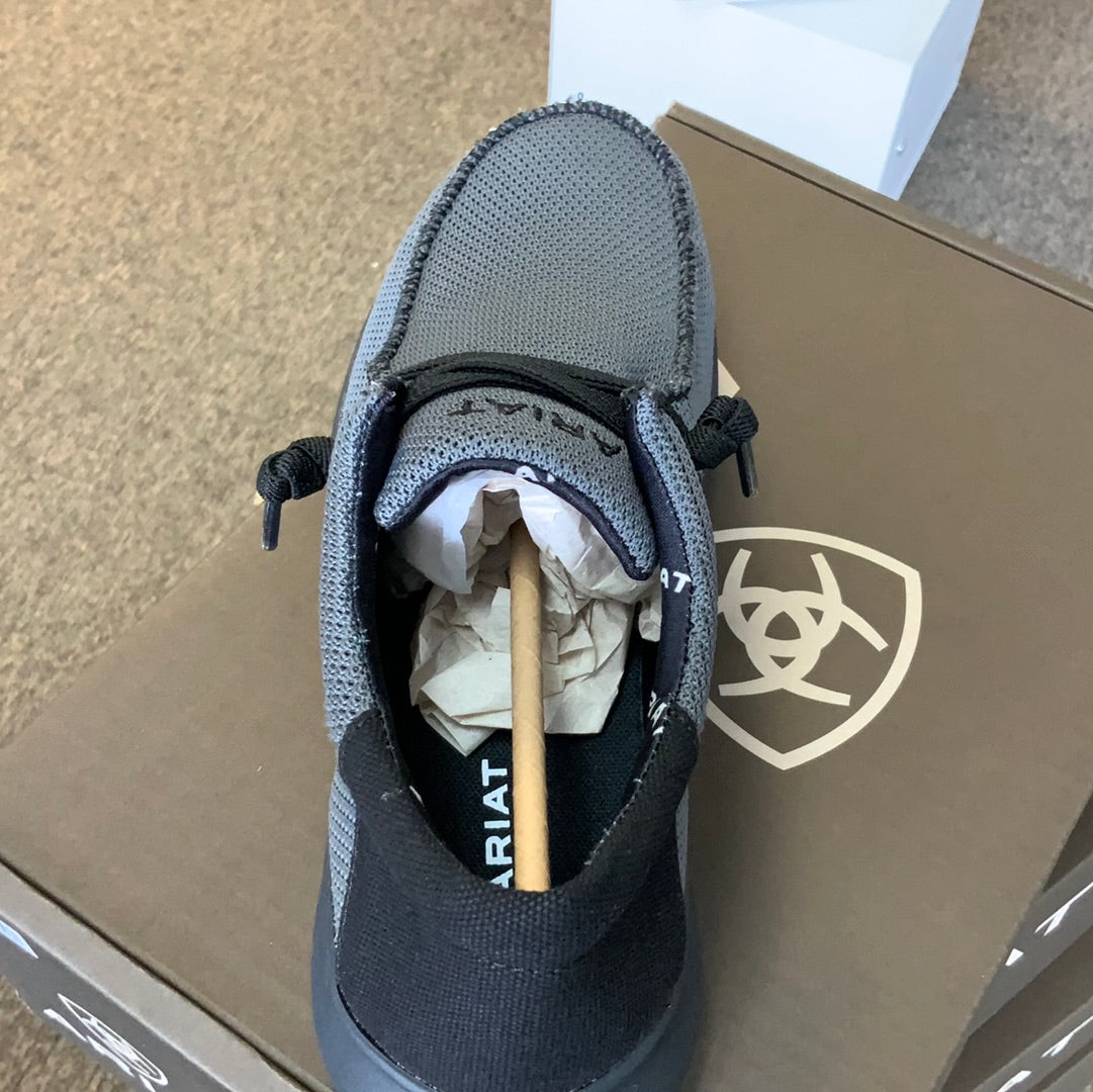 ARIAT MENS HILO STRETCH LACE SMOKE/BLACK