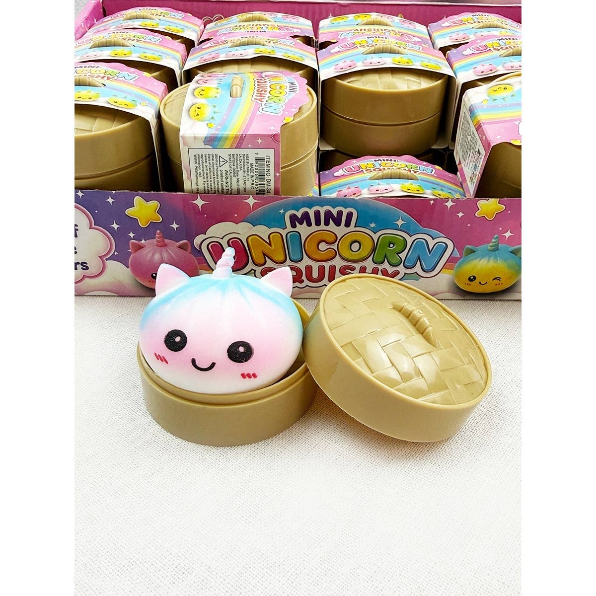 Love and Repeat - Mini Unicorn Mystery Dumpling Squishy with Steamer: MIX COLOR / ONE(24)