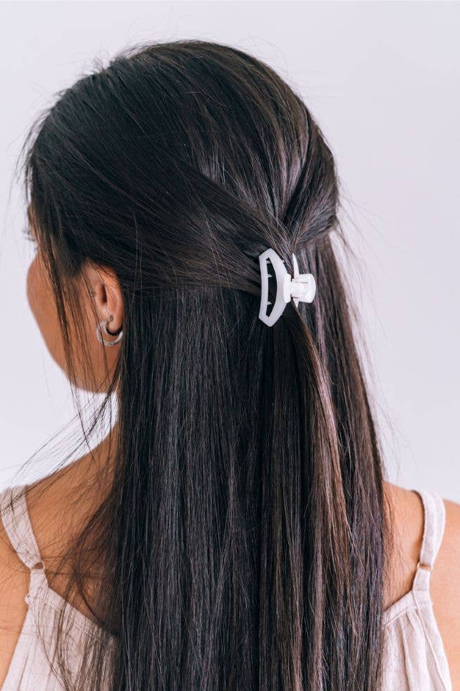 TELETIES - Open Hair Clip | Tiny | Coconut White