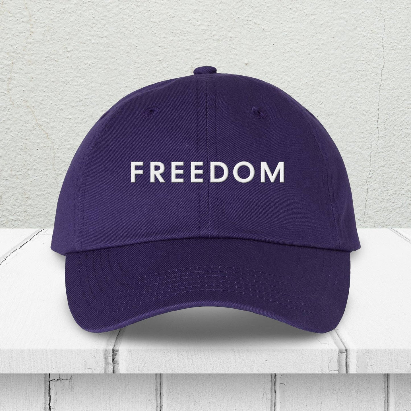 God And Glory Gifts - Charlie Kirk Freedom Embroidered Dad Hat: Black