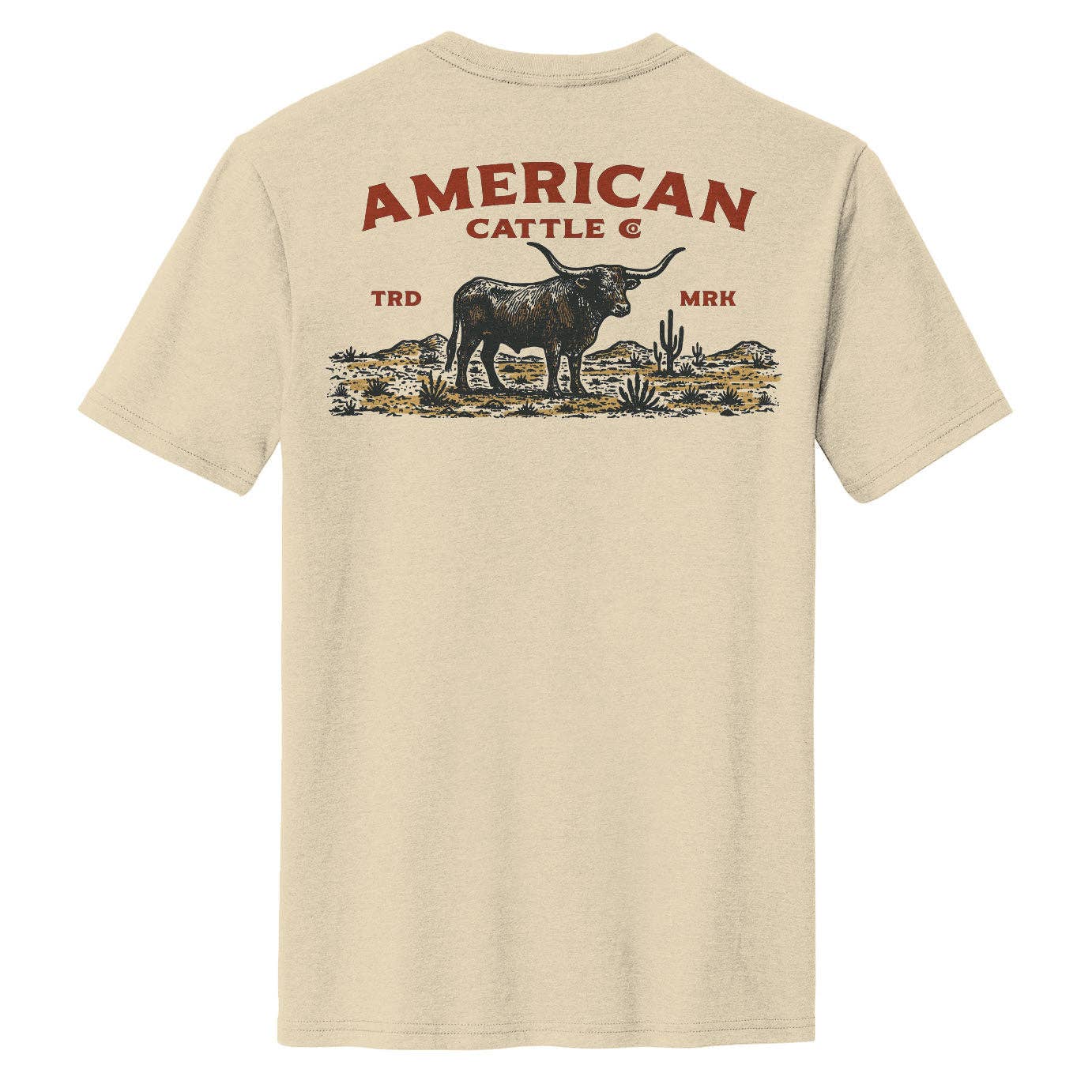 American Cattle Co - Desert Longhorn Tee: 3X