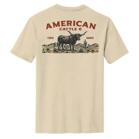 American Cattle Co - Desert Longhorn Tee: 3X