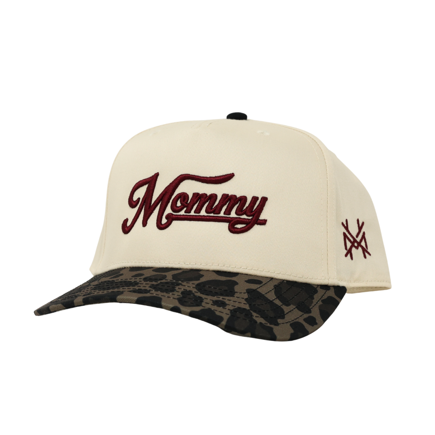 The Mad Hatter Co - Mommy Trucker Hat: Retro Blue Check/Natural