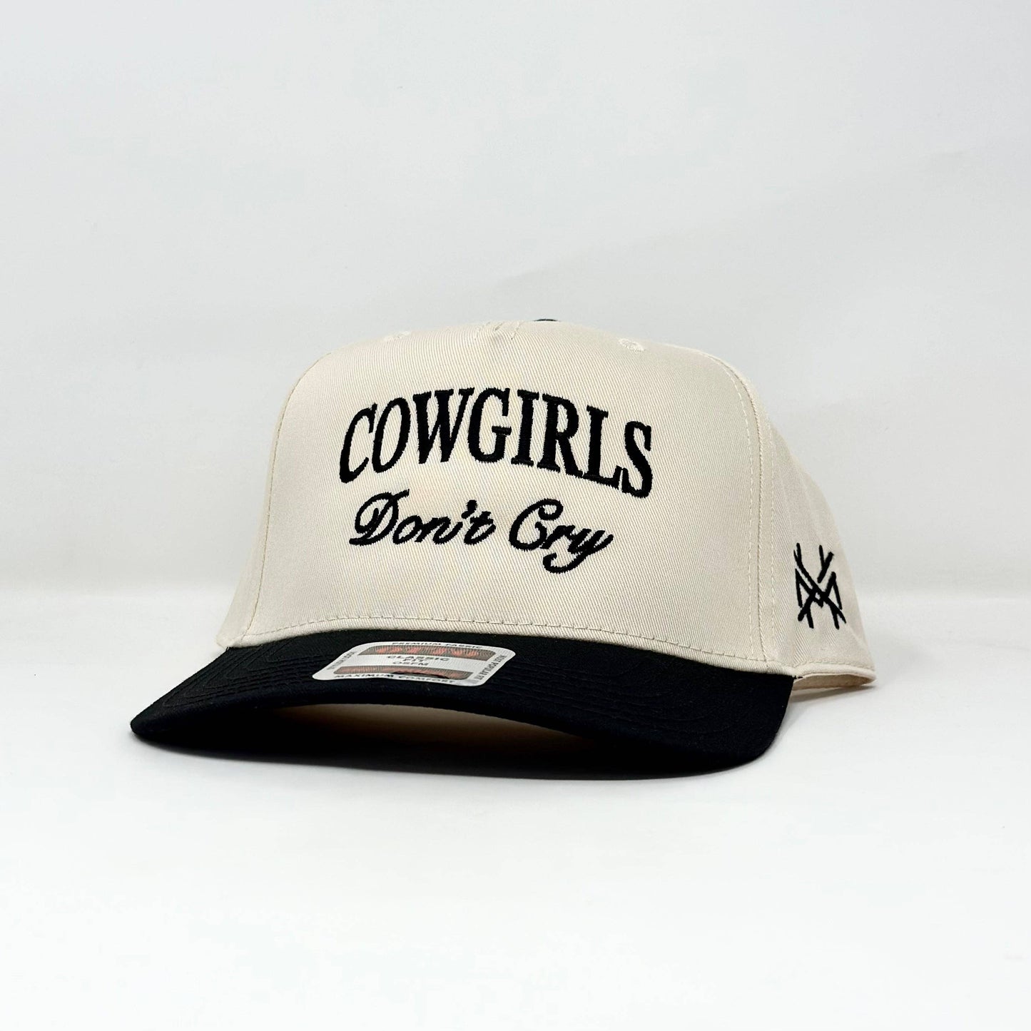 The Mad Hatter Co - MHC Cowgirls Don't Cry Trucker Hat: Black/ Natural Otto