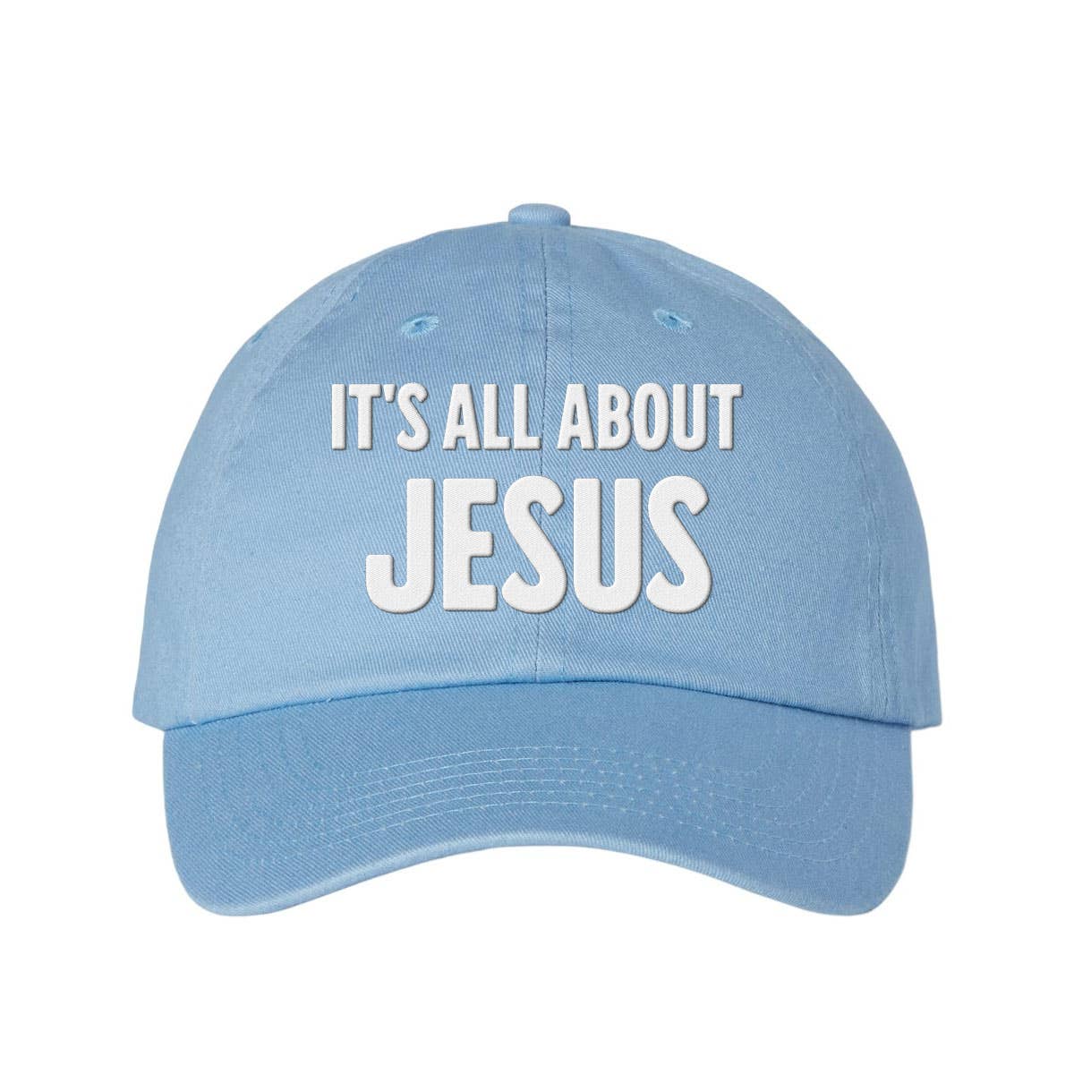 God And Glory Gifts - It's All About Jesus Charlie Kirk Embroidered Dad Hat: Red
