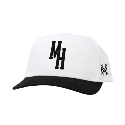 The Mad Hatter Co - The Varsity Trucker Hat: Black/White Otto