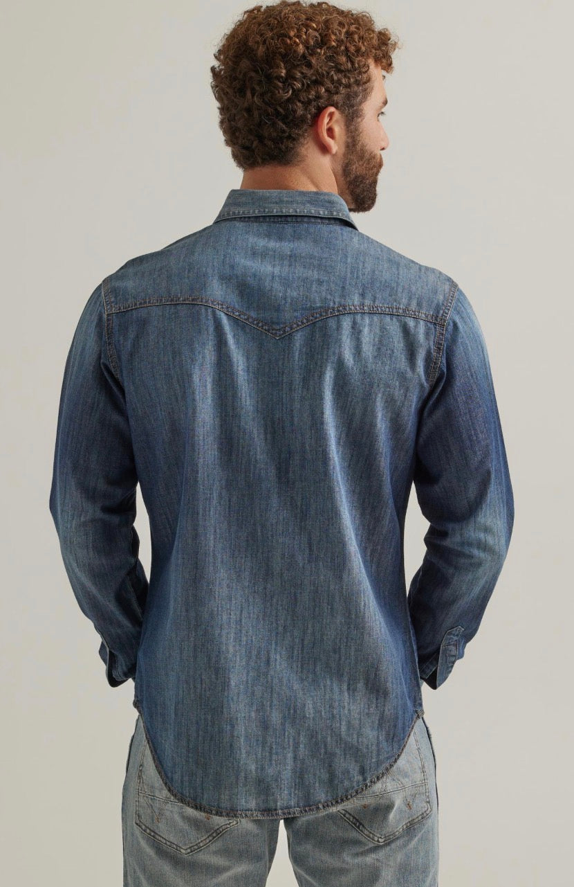 WRANGLER RETRO MENS PREMIUM DENIM SHIRT
