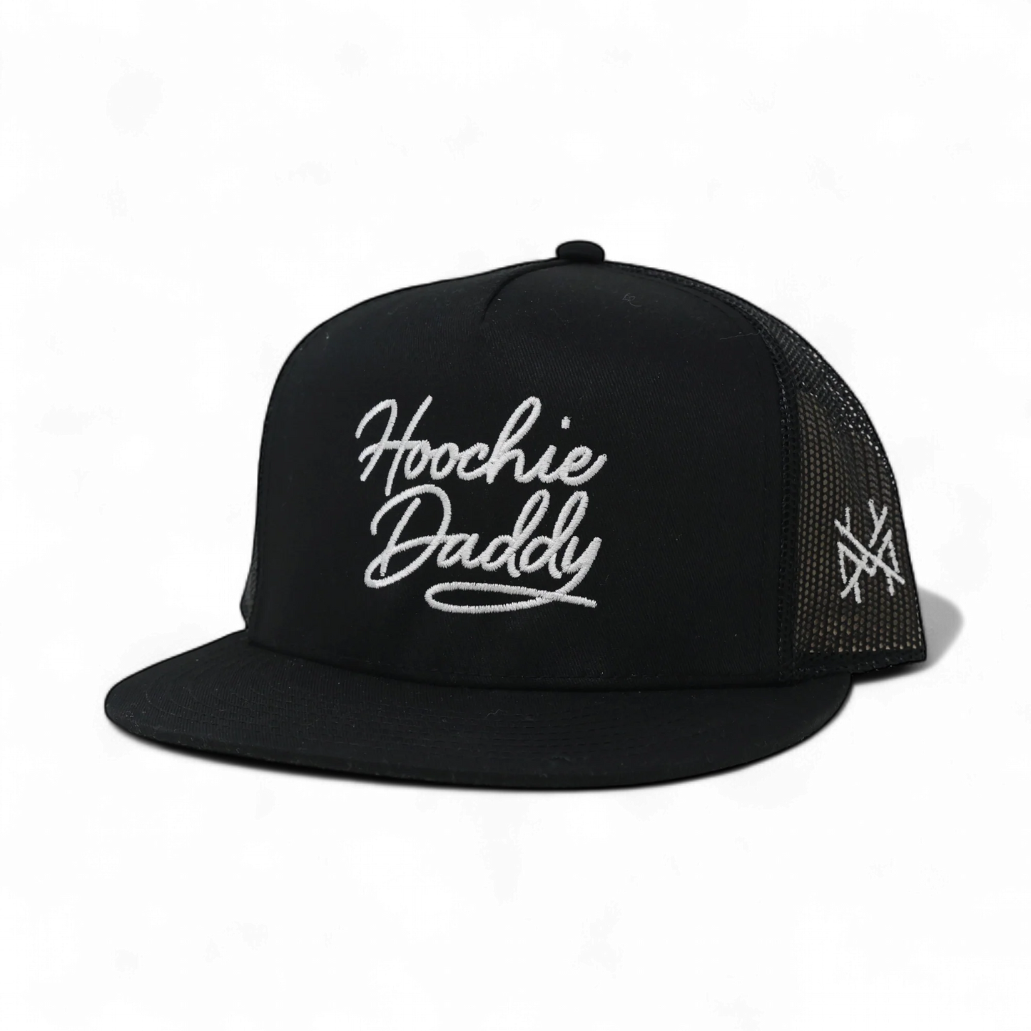 The Mad Hatter Co - Hoochie Daddy Trucker Hat: 7 Panel Bottomland/Black