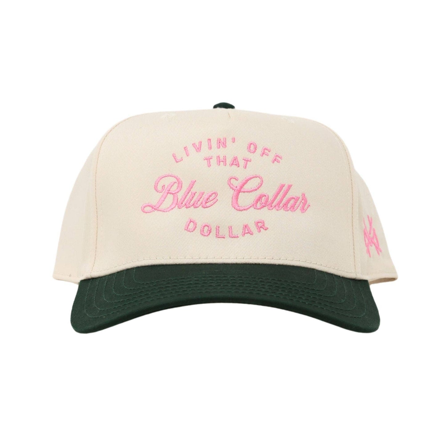 The Mad Hatter Co - Blue Collar Dollar: Dark Green/ Natural Otto