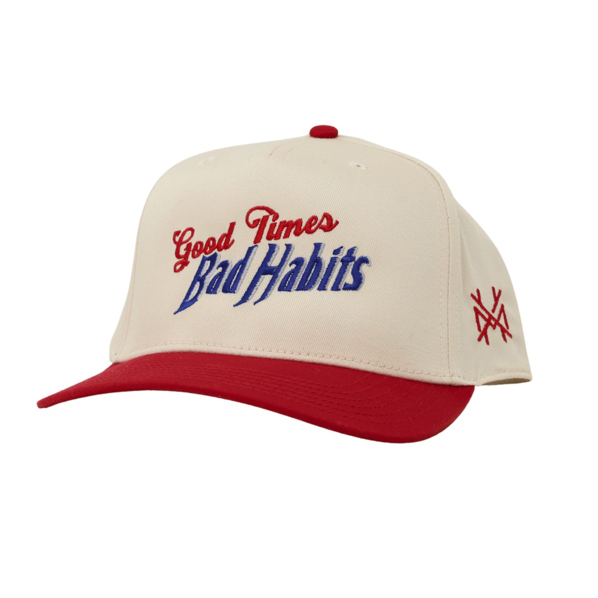 The Mad Hatter Co - Good Times Bad Habits Trucker Hat: Trucker White