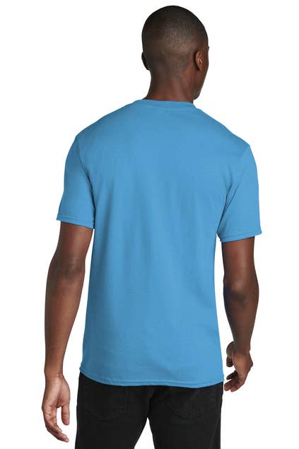 Print The Dream - Port & Company Core Cotton V-Neck Tee: Navy / 3XL