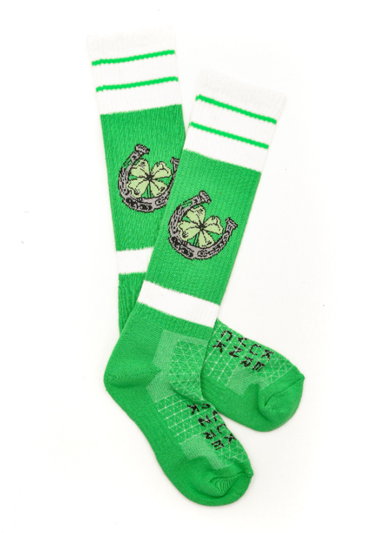 Lucky Chuck - Make Your Own Luck Green Performance Socks