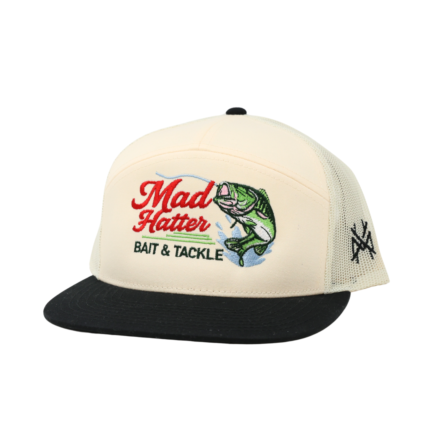 The Mad Hatter Co - Bait & Tackle Fishing Trucker Hat: Trucker Harvest Camo/ Natural