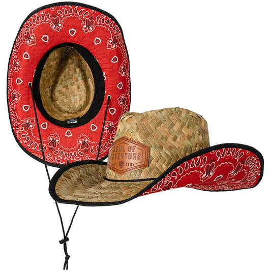Soul of Adventure - Cowboy Straw Hat: Red Bandana