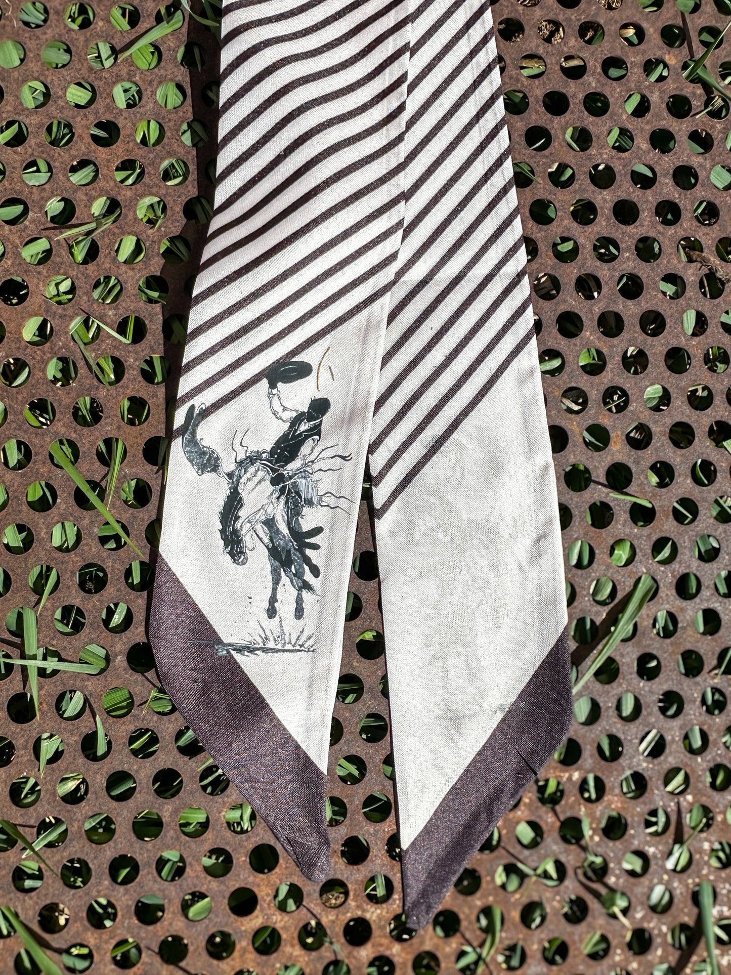 The Rodeo Rose - Striped Twillys: Rust/White
