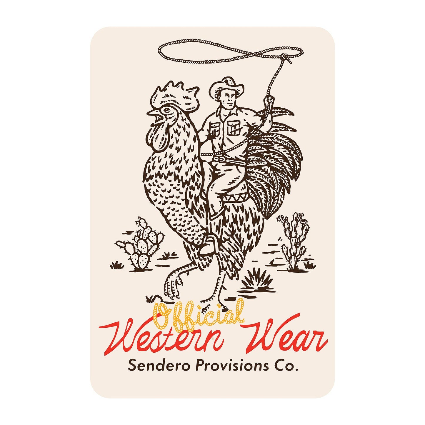 Sendero Provisions Company - Official Western Sticker