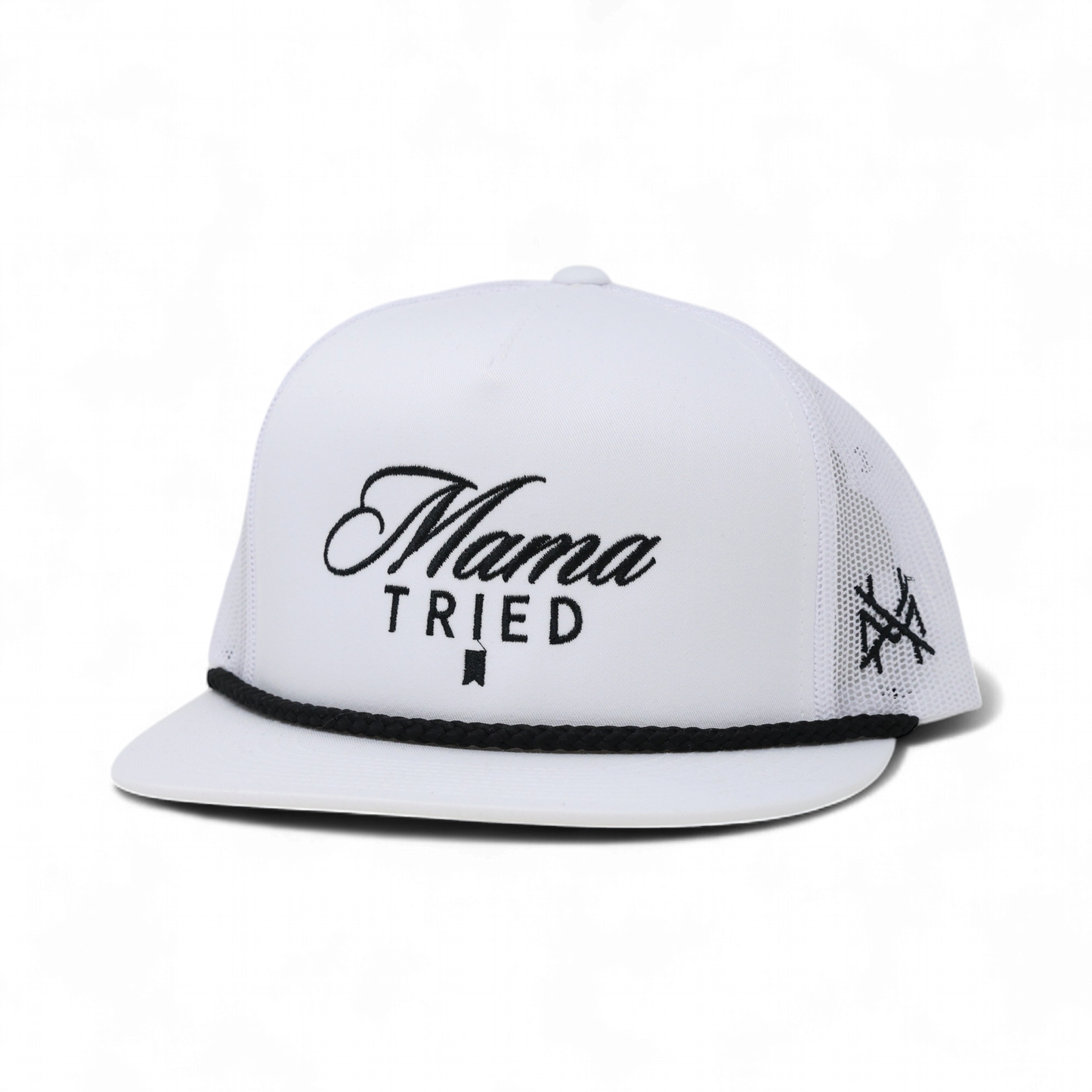 The Mad Hatter Co - Mama Tried Ultra Trucker Hat: Trucker Black/White