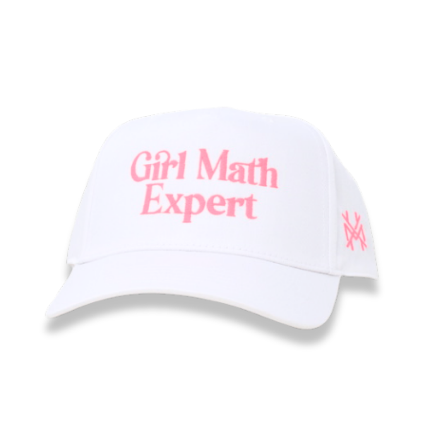 The Mad Hatter Co - Girl Math Expert Trucker Hat: Retro White