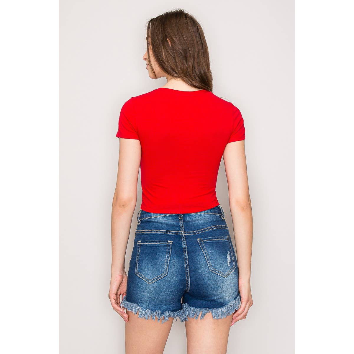 Popular 21 - Short Sleeve Crew Neck Classic Basic Casual Tee: Navy / S-M-L(2-2-2)