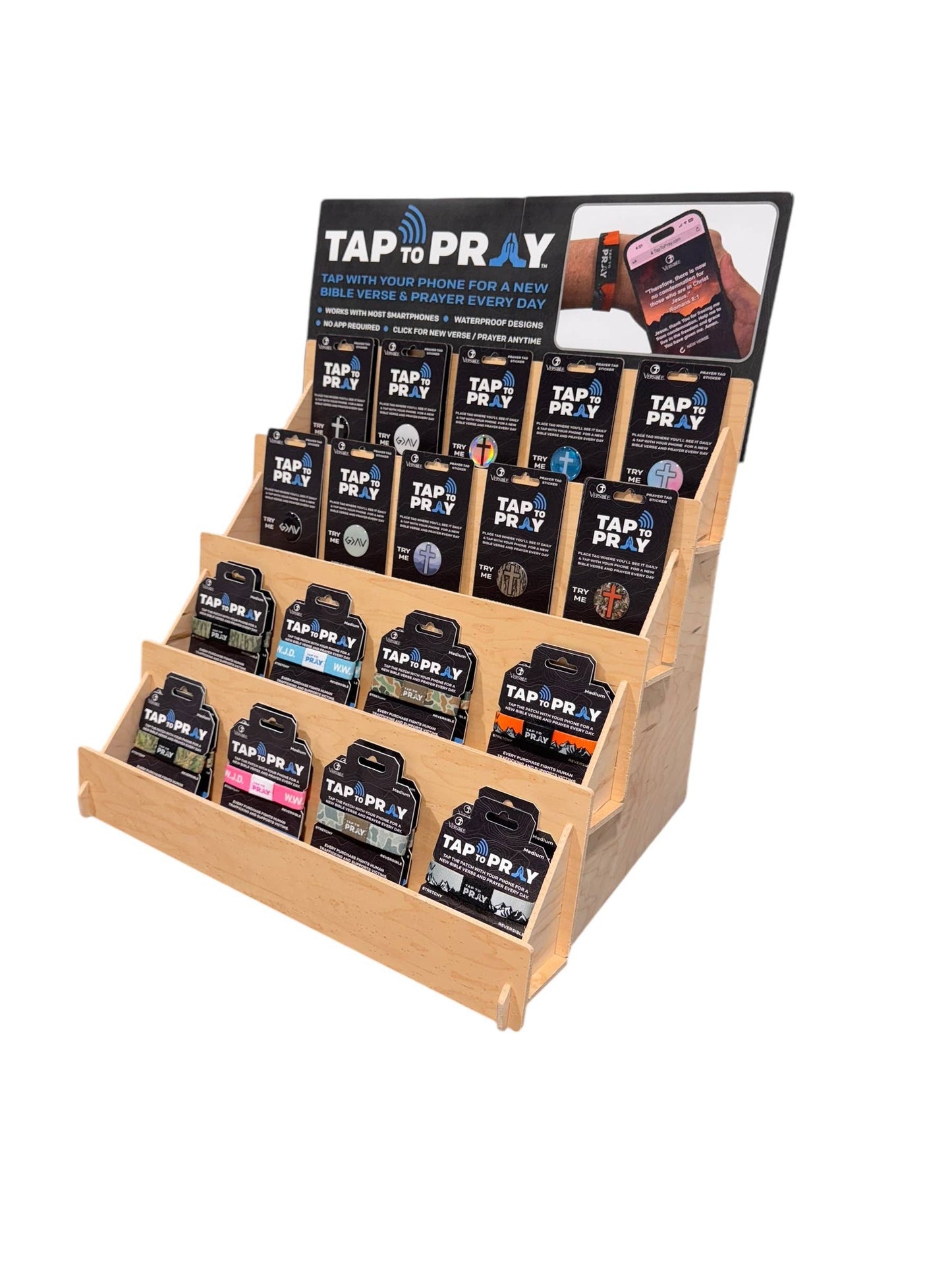 Versible - Tap To Pray™ Wristbands - River Rock Camo Classic & Sage: Medium / River Rock Camo Class / Sage