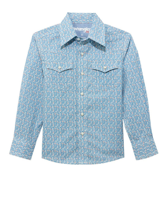 WRANGLER BOYS 20X ADVANCED COMFORT LONG SLEEVE SHIRT