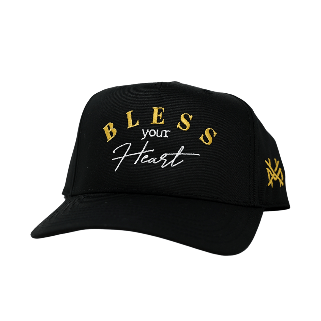 The Mad Hatter Co - Bless Your Heart Trucker Hat: Retro Pink/Natural