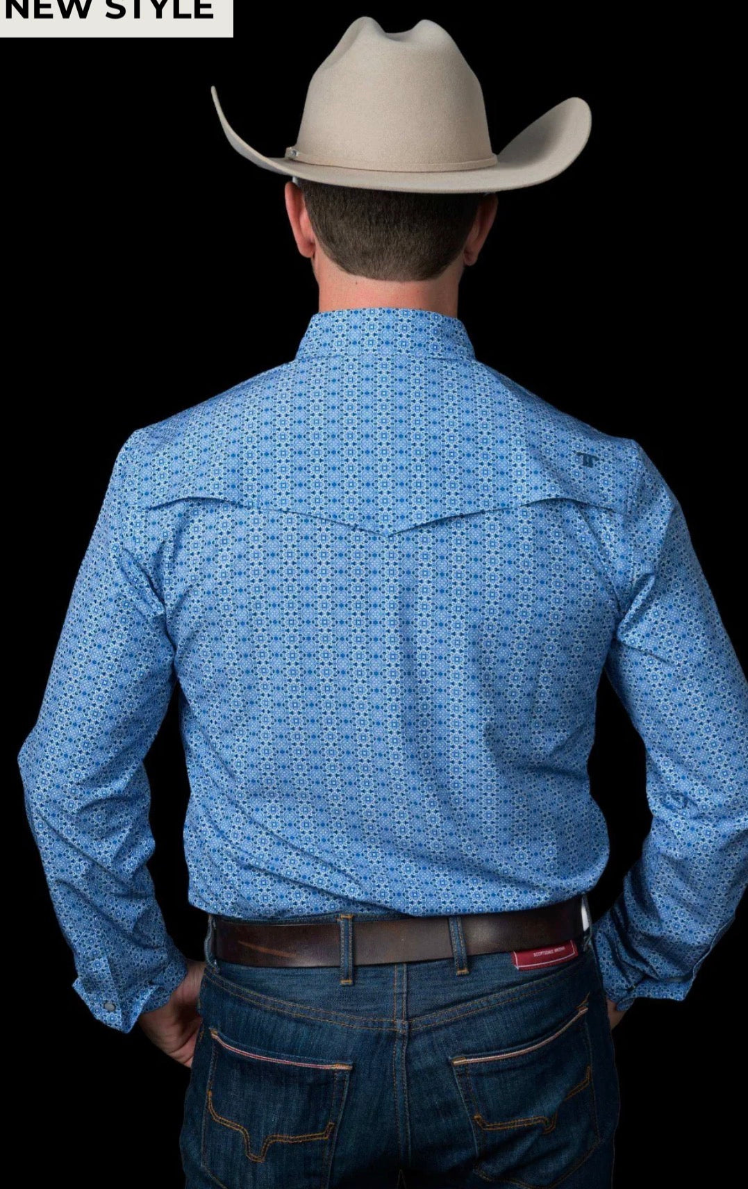 FERRELL BRAND THE JESSE LONG SLEEVE PEARL SNAP SHIRT