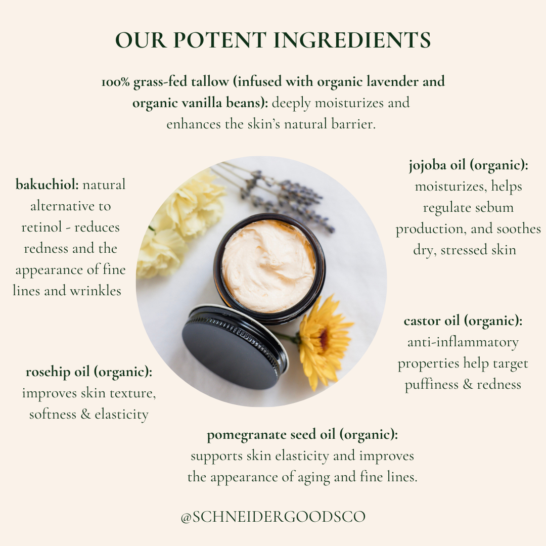 Schneider Goods Co - Rejuvenate Facial Tallow Butter with Bakuchiol