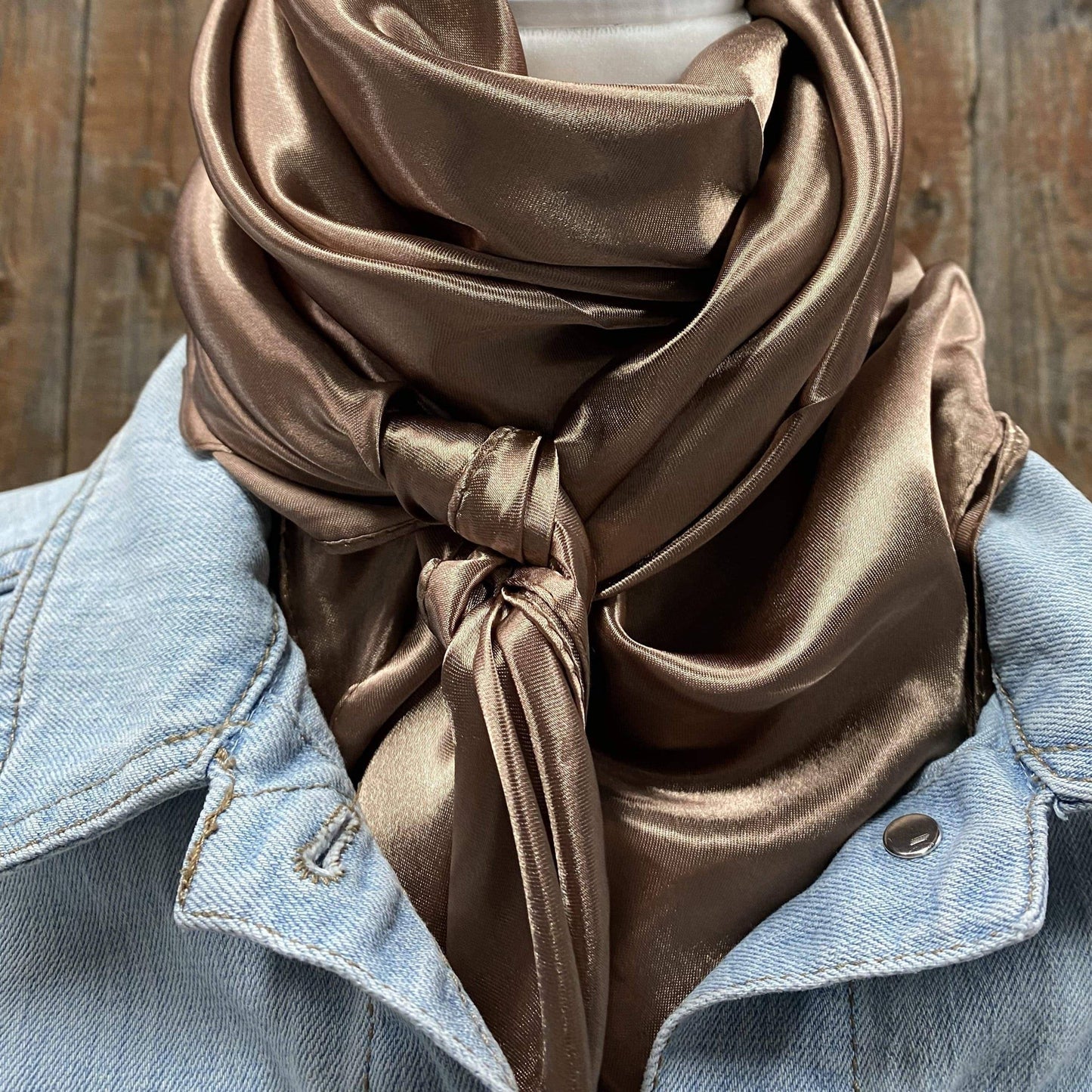 Rodeo Drive - 35X35" Solid Tan Wild Rag / Scarf WRS7